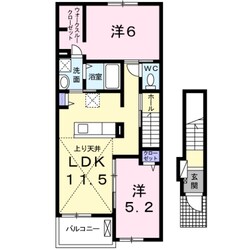 イーストヒルの物件間取画像